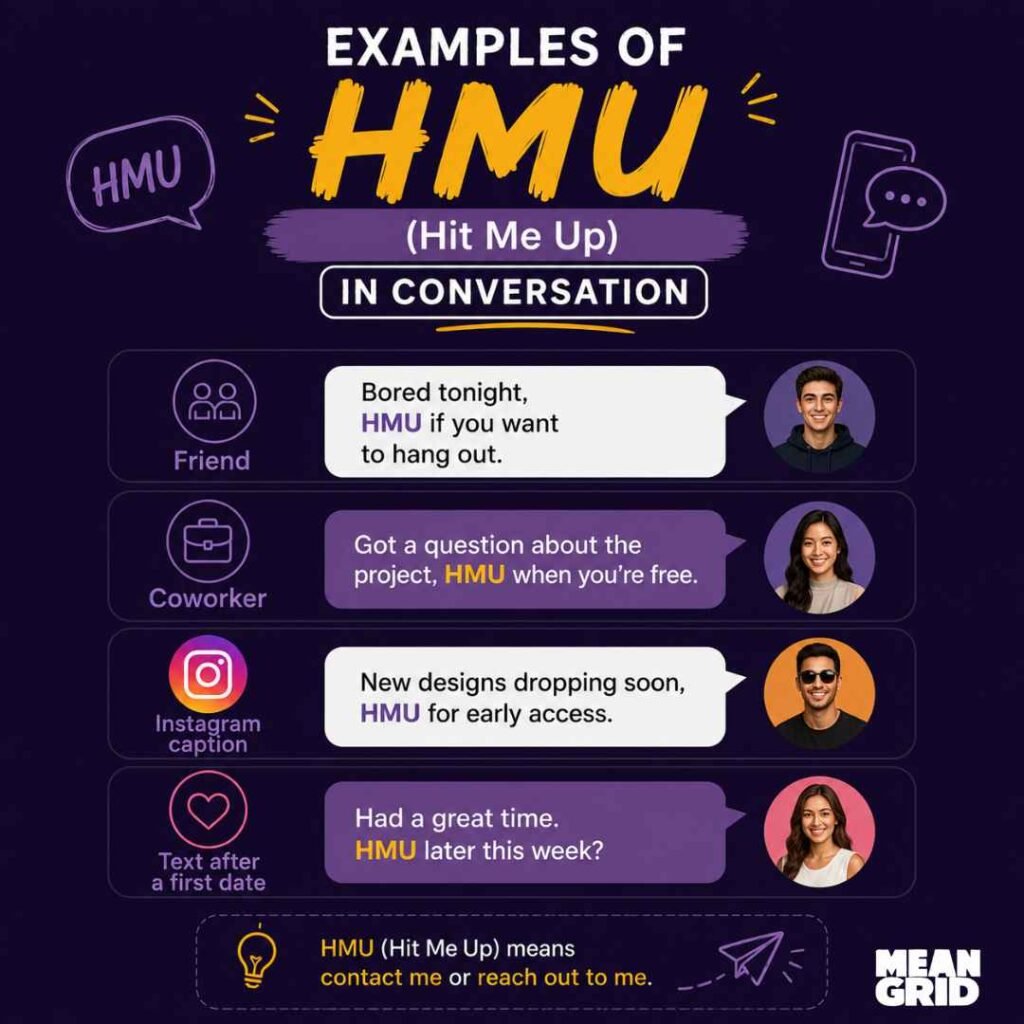 Examples of HMU in Conversation