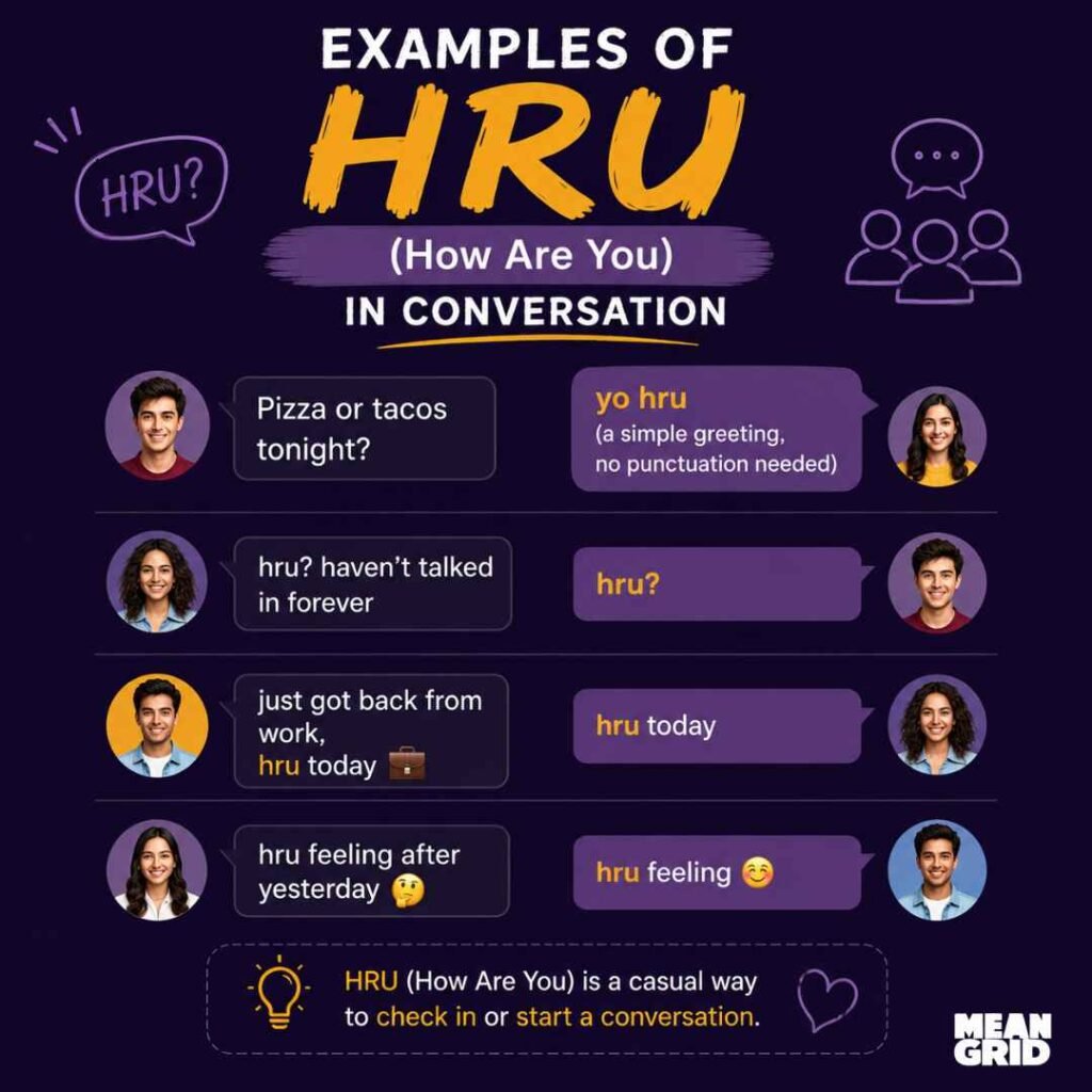 Examples of HRU in Conversation