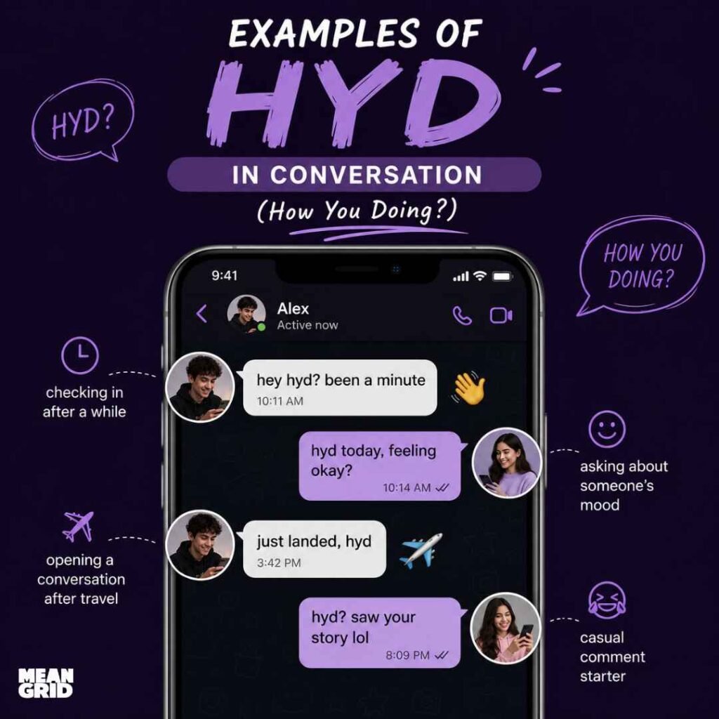 Examples of HYD in Conversation