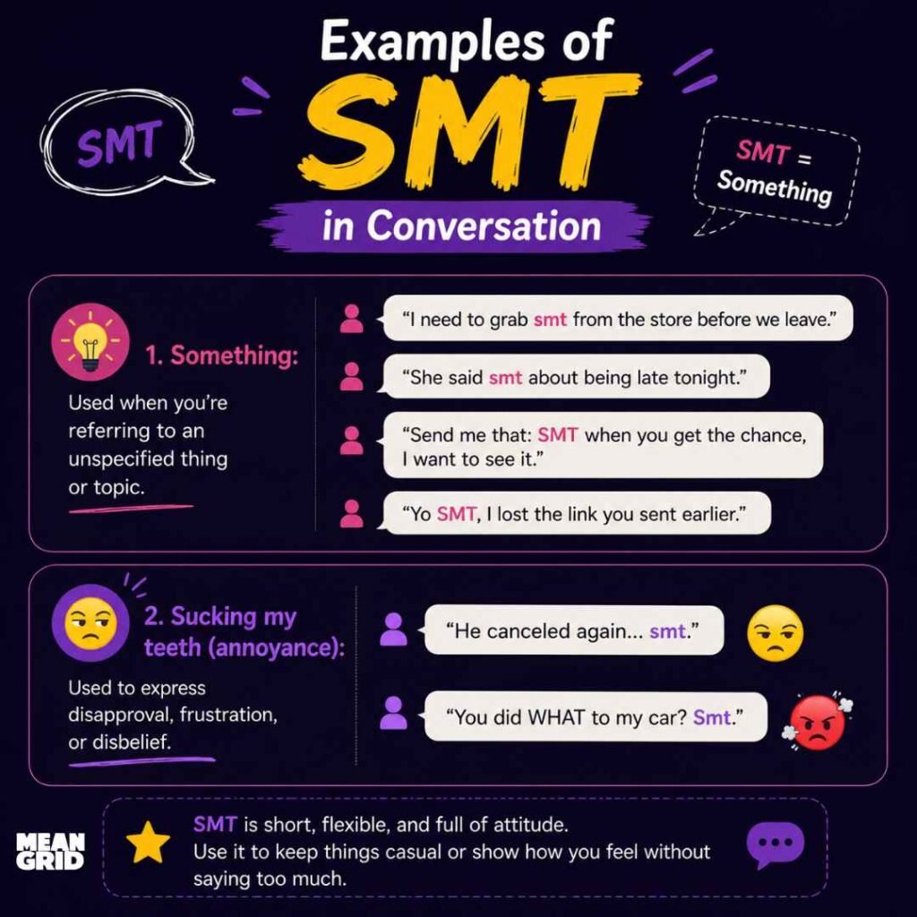 Examples of SMT in Conversation