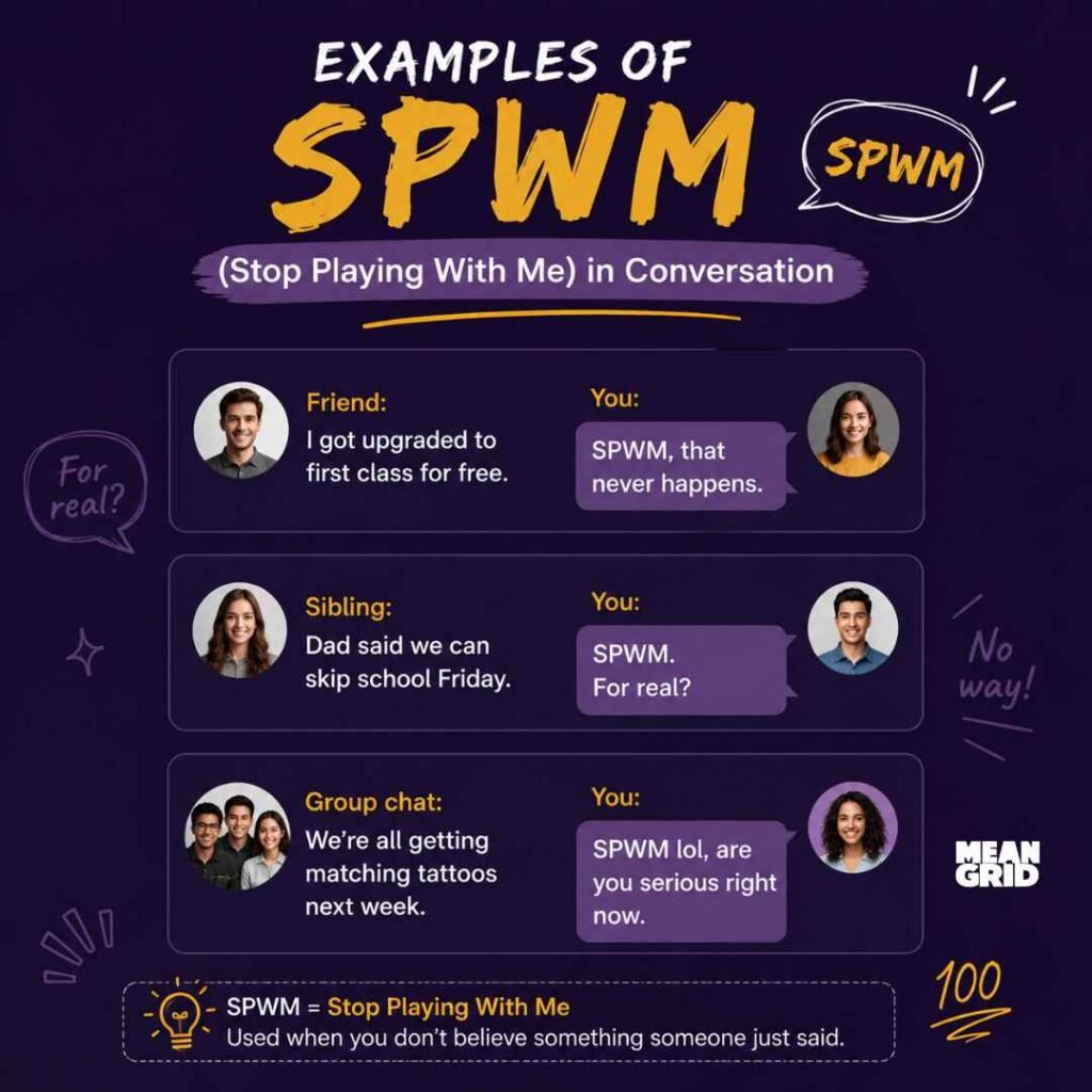 Examples of SPWM in Conversation
