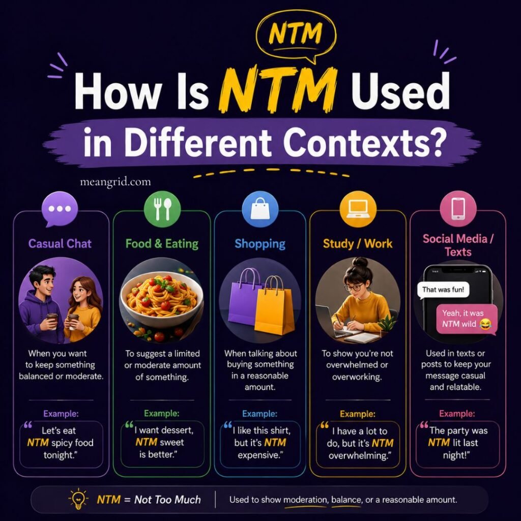 How Is NTM Used in Different Contexts?
