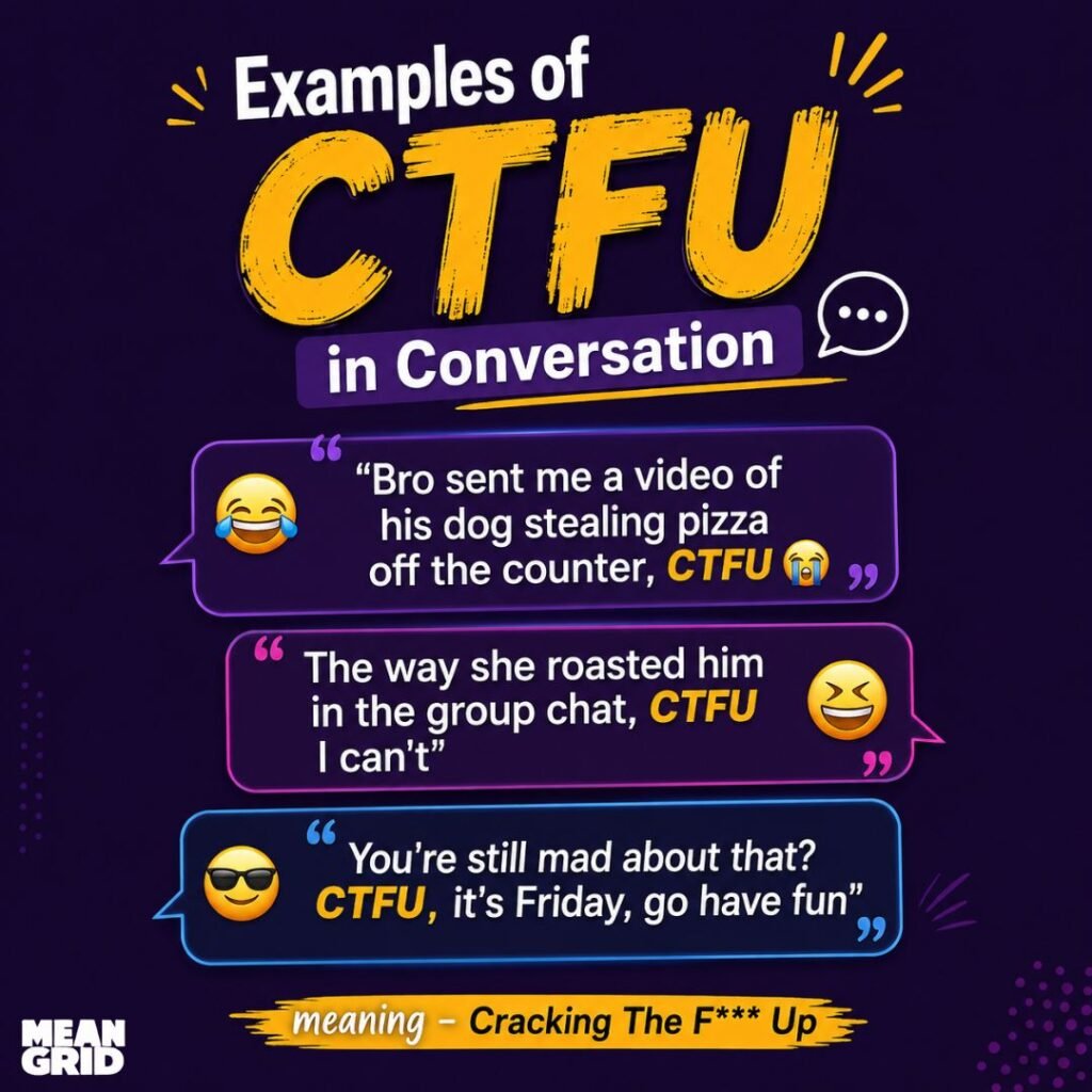 Examples of CTFU in Conversation