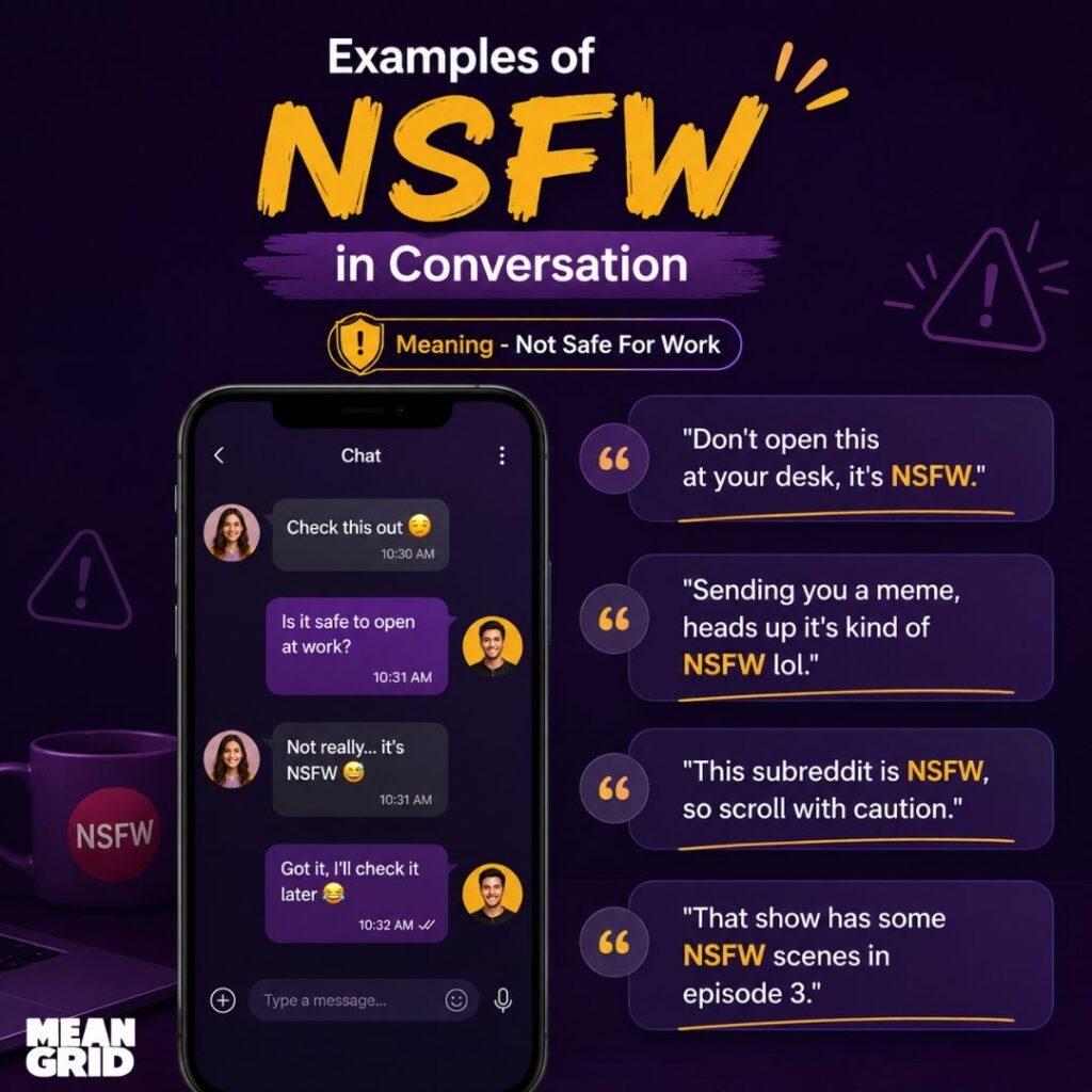 Examples of NSFW in Conversation
