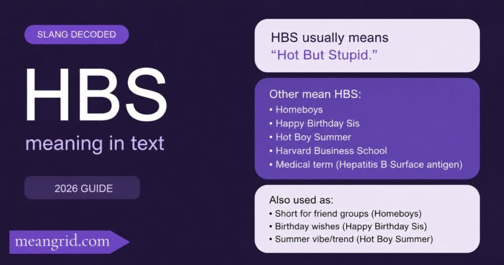 HBS Meaning in Text