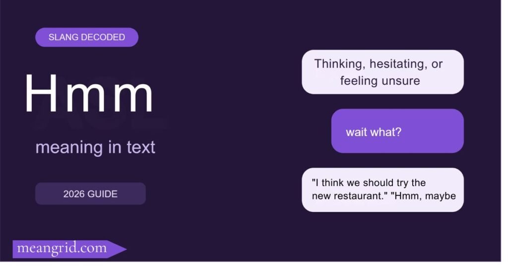 Hmm Meaning in Text