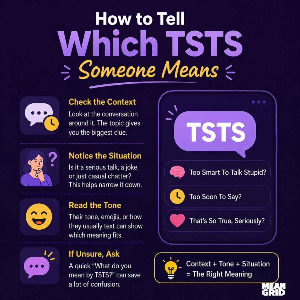 How to Tell Which TSTS Someone Means