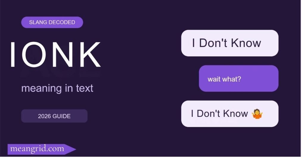 IONK Meaning in Text