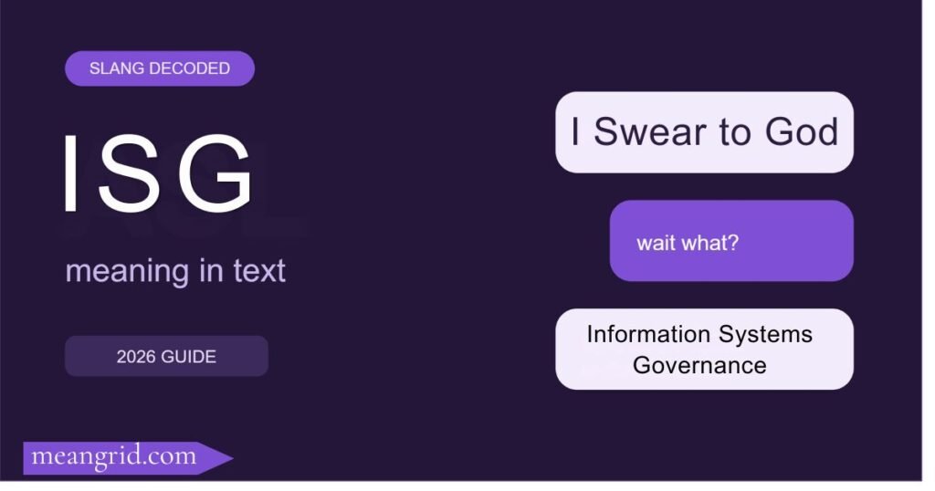 ISG Meaning in Text