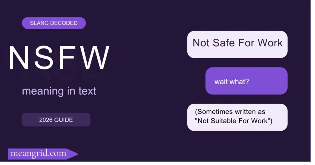 NSFW Meaning in Text