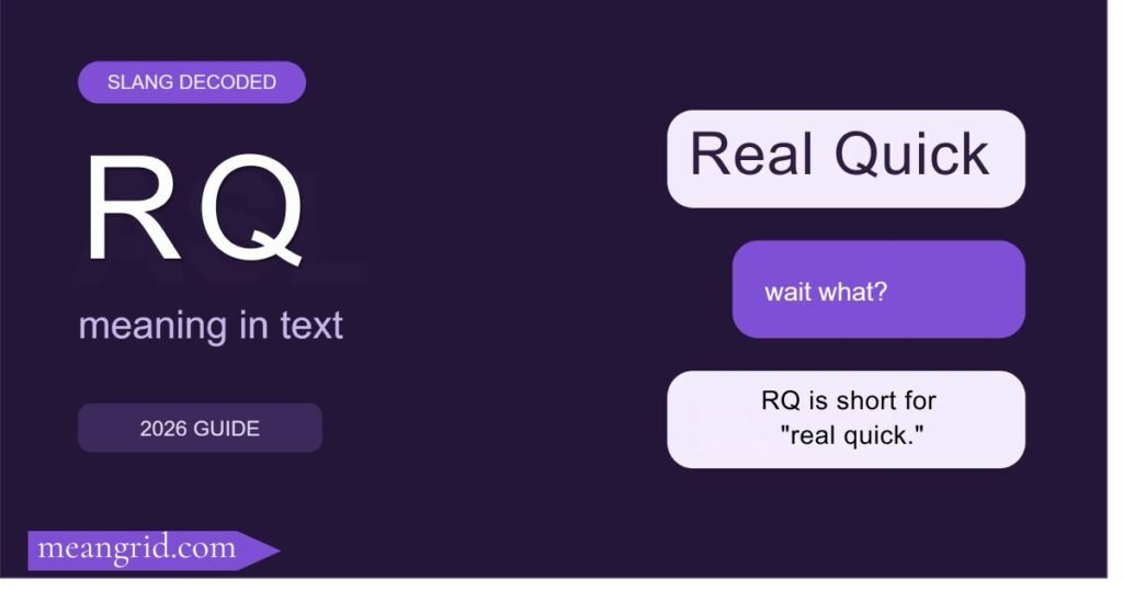 RQ Meaning in Text