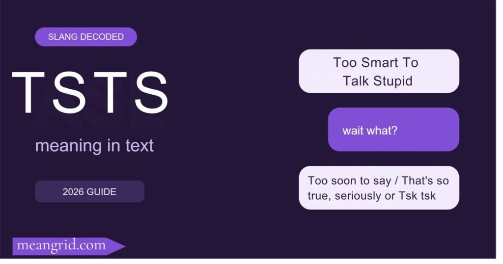 TSTS Meaning in Text