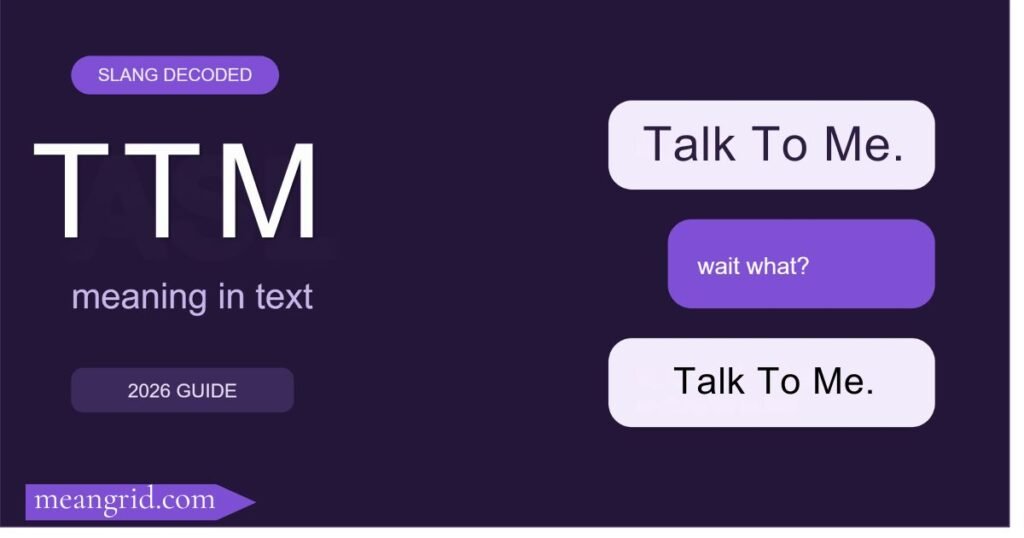 TTM Meaning in Text