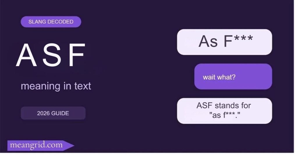 ASF Meaning in Text