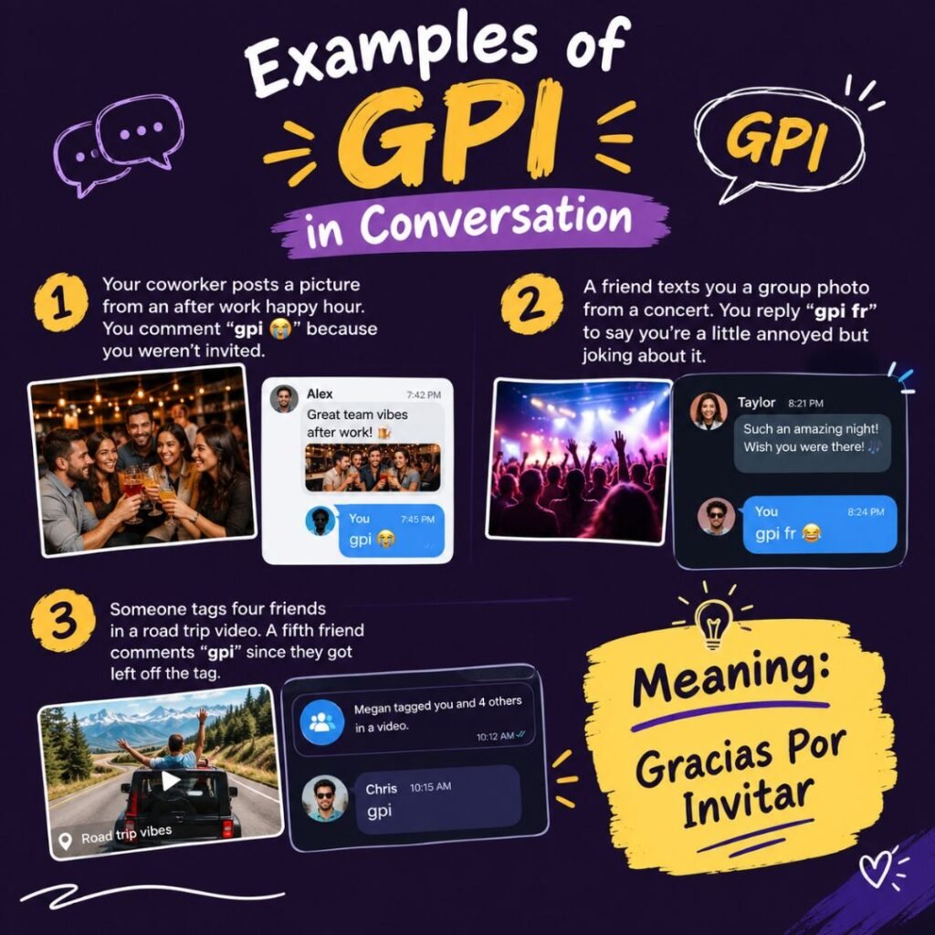 Examples of GPI in Conversation