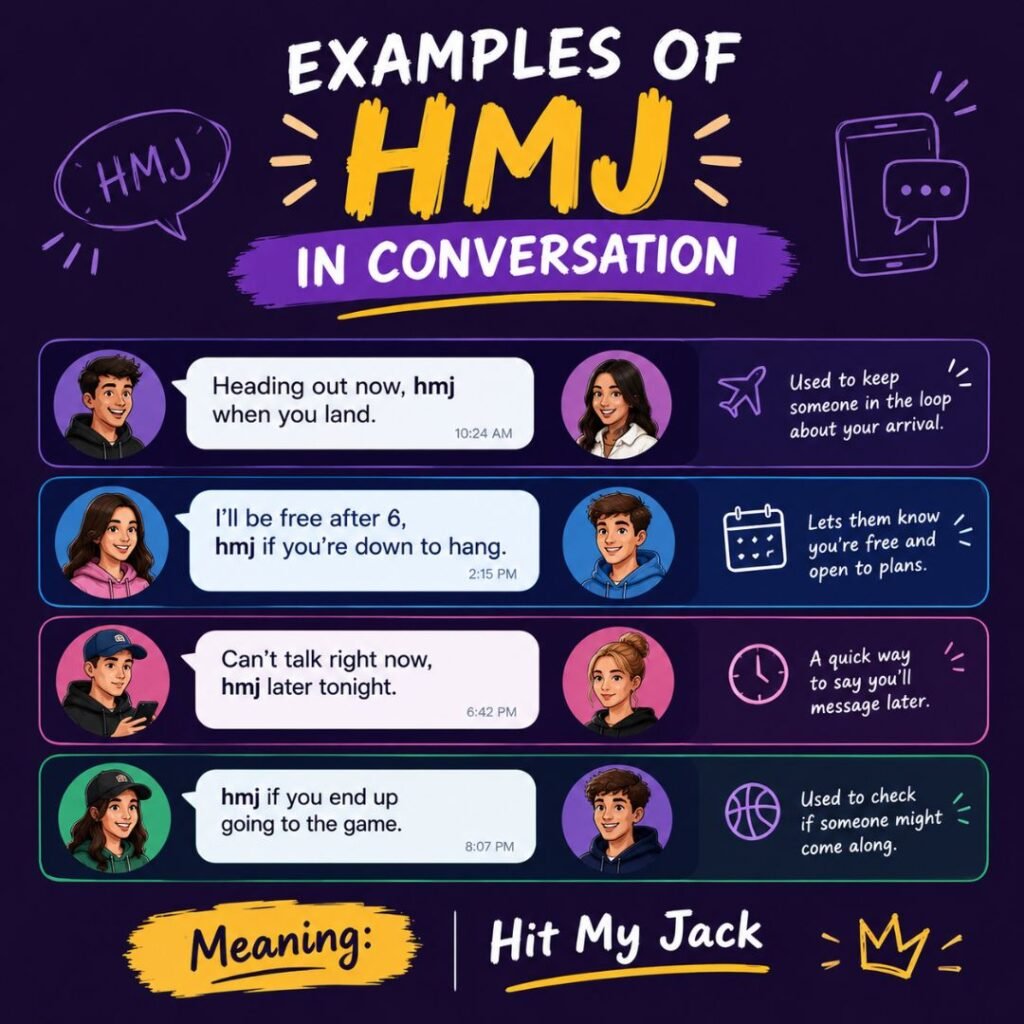Examples of HMJ in Conversation