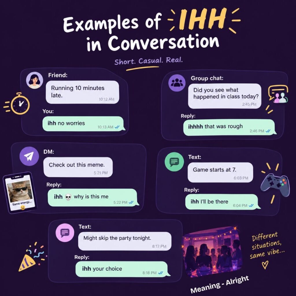 Examples of IHH in Conversation