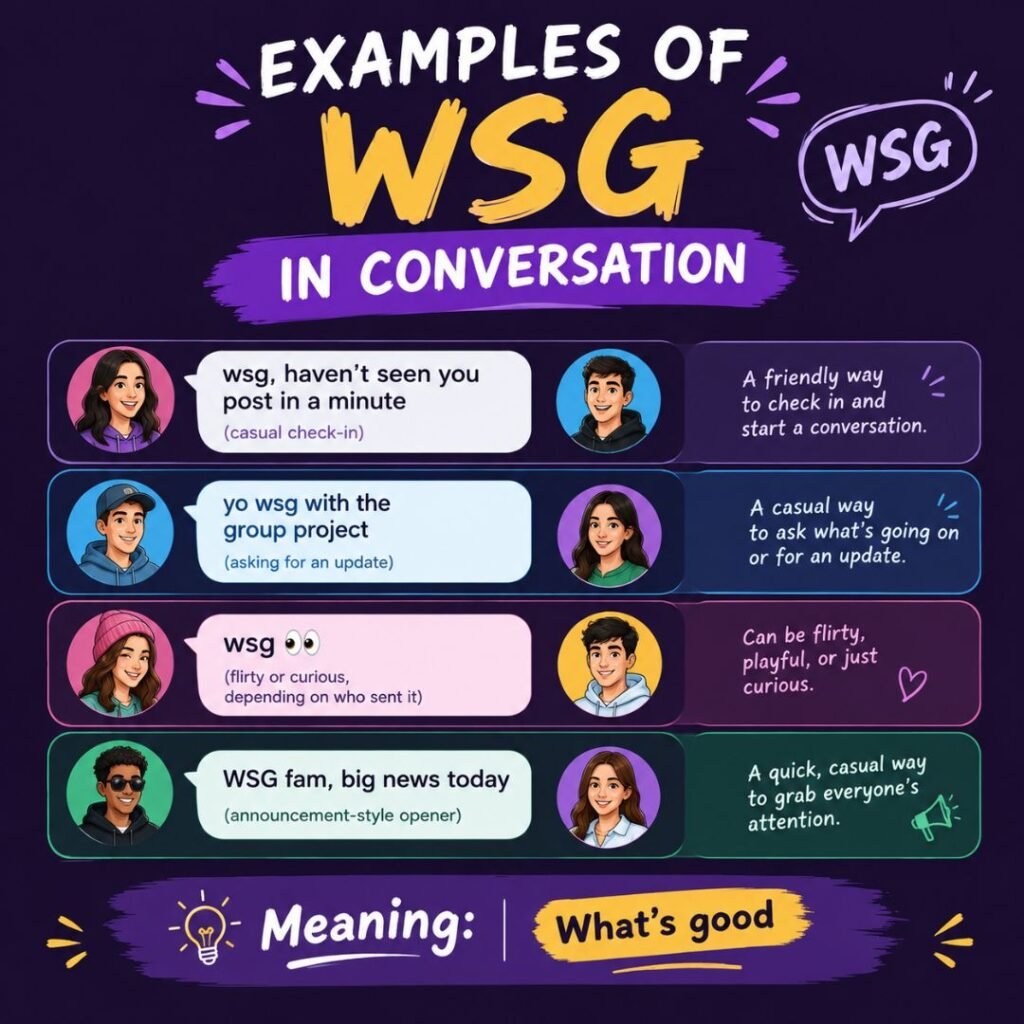 Examples of WSG in Conversation