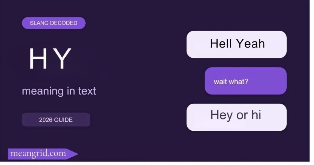 HY Meaning in Text