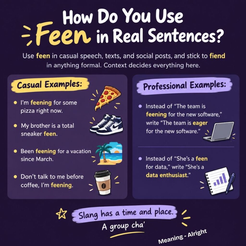 How Do You Use Feen in Real Sentences