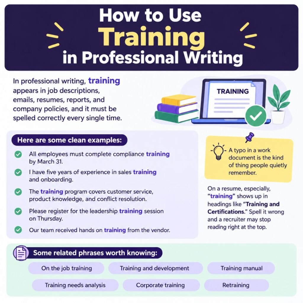 How to Use Training in Professional Writing