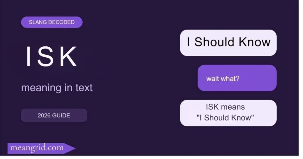 isk meaning in text